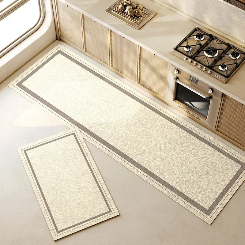 Kitchen Floor Mat Pvc Carpet Waterproof Oil-proof Leather Long Rug Home Decoration Non-slip Foot Mats שטיח למטבח 주방바닥매트