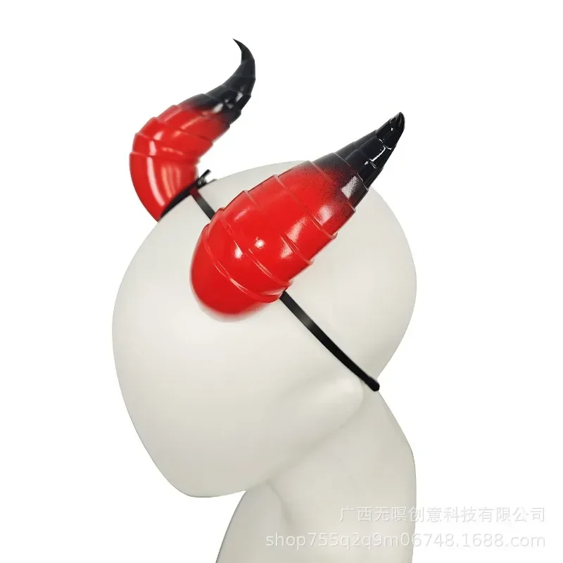 Cospaly Props Demon Horns Tail Accessories Doll Toy Headband Cosplay Costumes  Anime