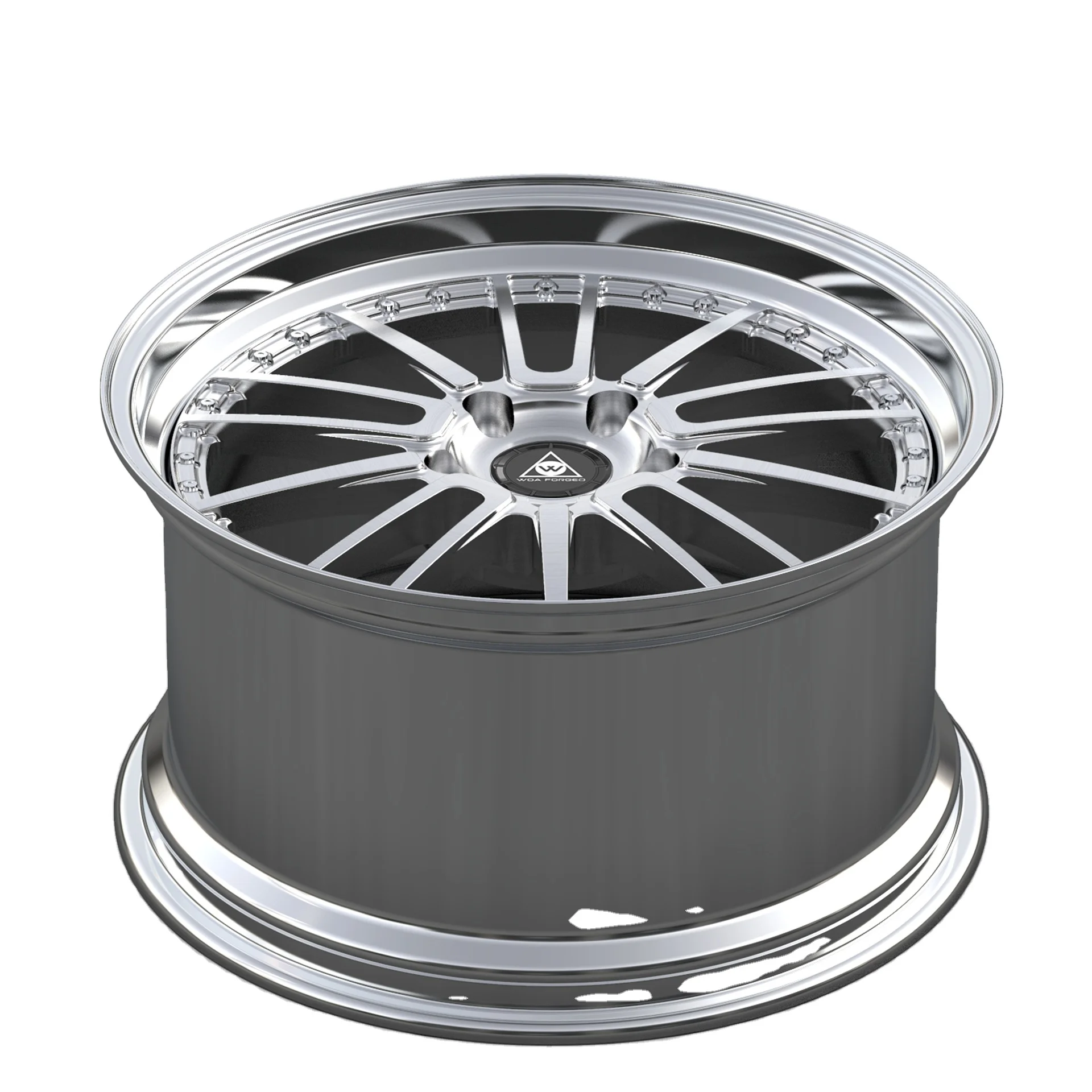 

WOAFORGED Hot Factory 19 20 21 22 24 Inch High Quality Colorful Two Piece Concave Big Lip Forged Car Wheels