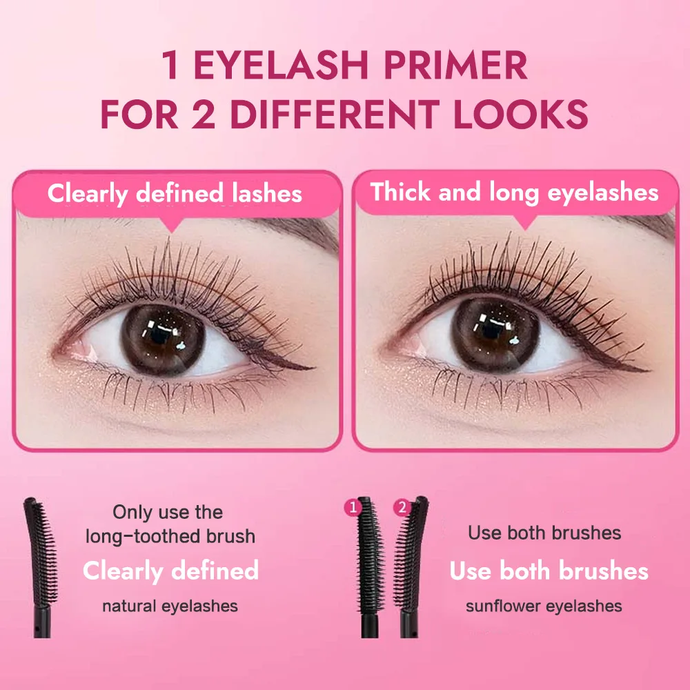 ROCK SWEET Silk Fiber Lighteight Mascara Volumizing & Lengthening Fast Dry Long Lasting Curling Waterproof Non-smudge Mascara
