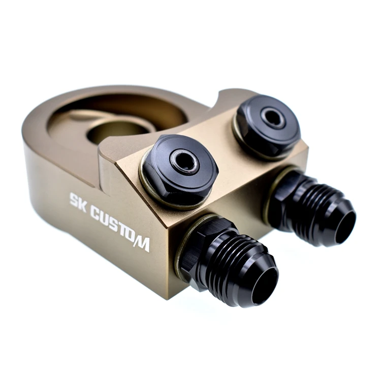 Per Honda Filtro Olio di Raffreddamento Sandwich Filettatura Piastra Adattatore Adattatore Olio In Alluminio Con Connettori M20 * 1.5 E 3/4