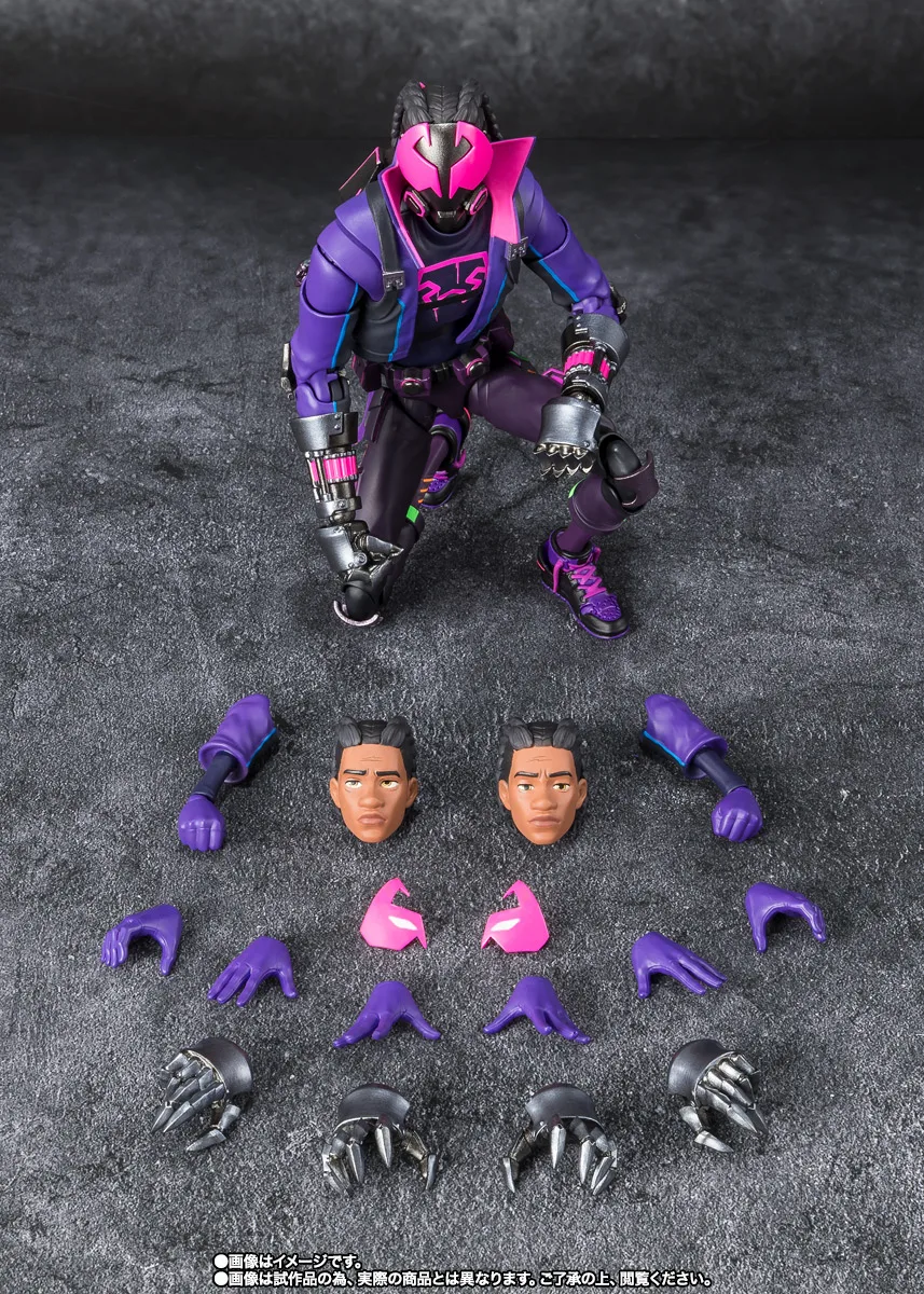 Disponibile Bandai SHFiguarts SHF Spider-Man: Across The Spider-Verse Miles G.Morales Anime Action Figures Giocattoli Modelli Regalo in PVC