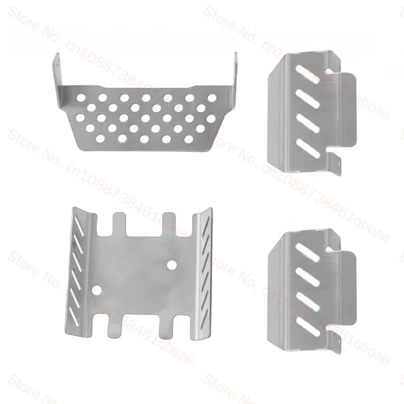 YIKONG 1/8 YK4082 4083V3 Remote control off-road vehicle metal upgrade accessories Stainless steel chassis armor set guard plate