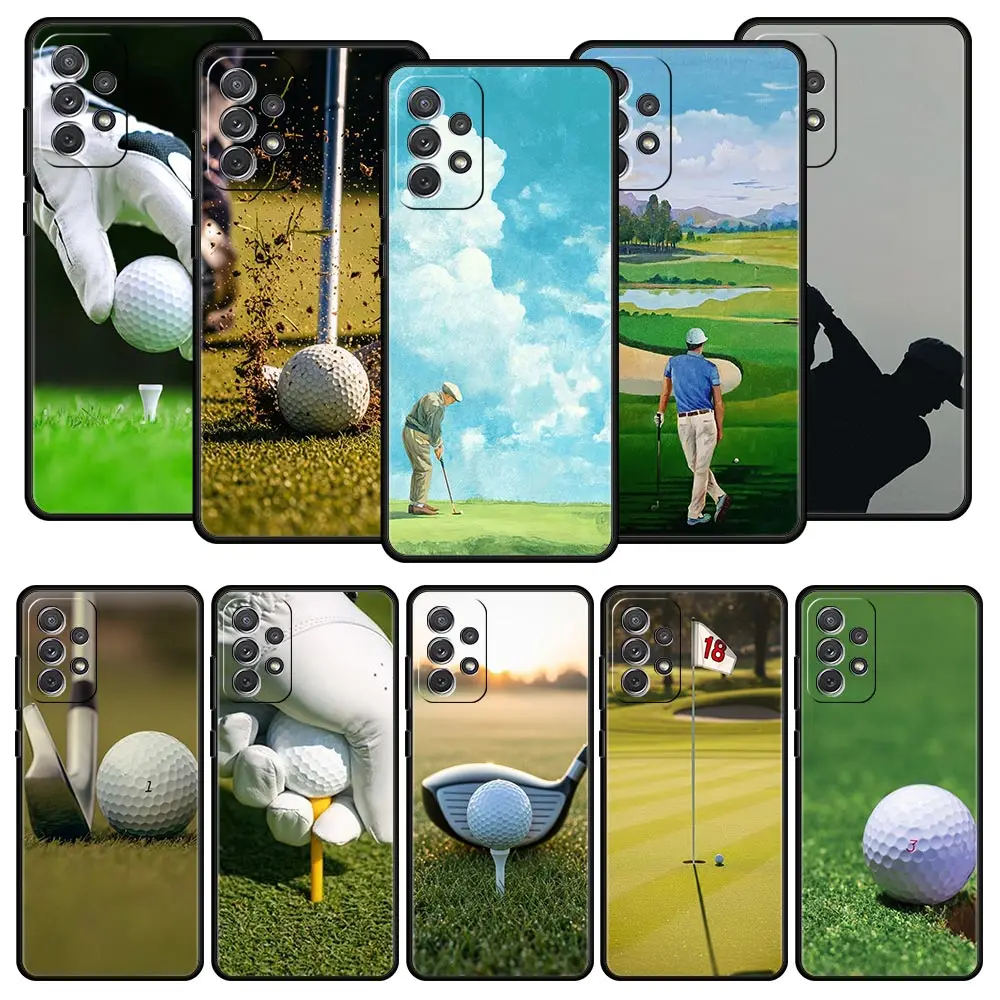 Modern Golf Phone Case for Samsung Galaxy A17 A13 A15 A25 A35 A51 A55 A71 A21S A11 A31 A41 A23 A53 A73 A32 5G A03S A05s Cover