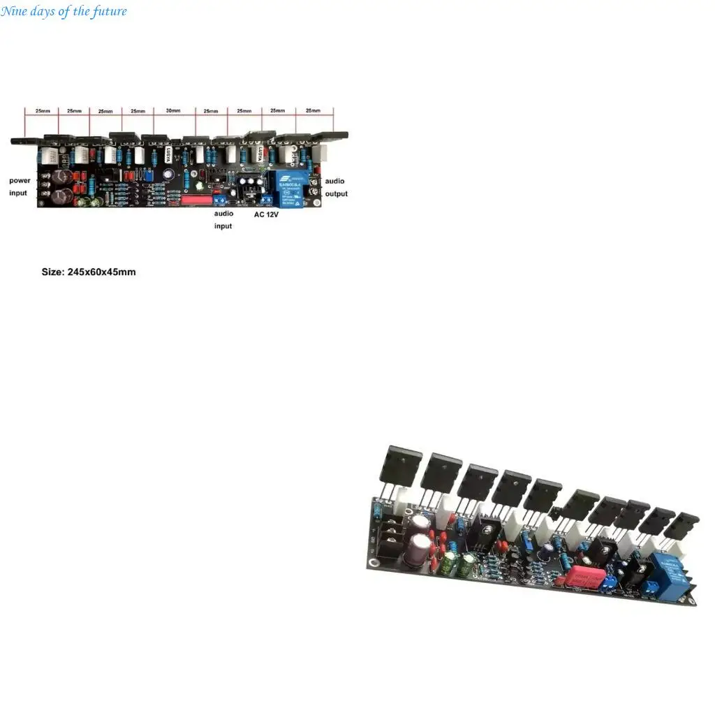 

Высококачественная плата моноусилителя мощностью 500 Вт, транзисторы A970/C2240 и A1145/C2705, улучшенное качество звука E65A