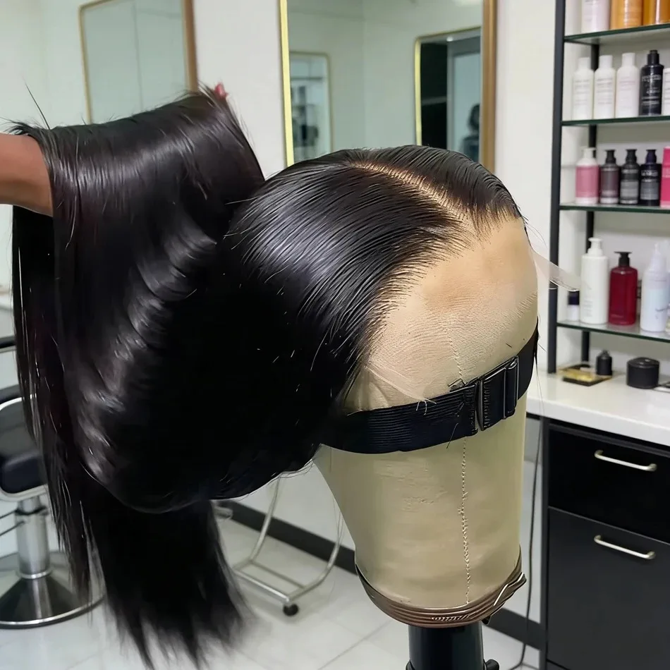 

40-дюймовый парик из натуральных волос Wear and Go Straight 5x5 без клея, плотность 250, с HD кружевной передней частью 13x4, предварительно нарезанный кружевной фронтальный парик для женщин