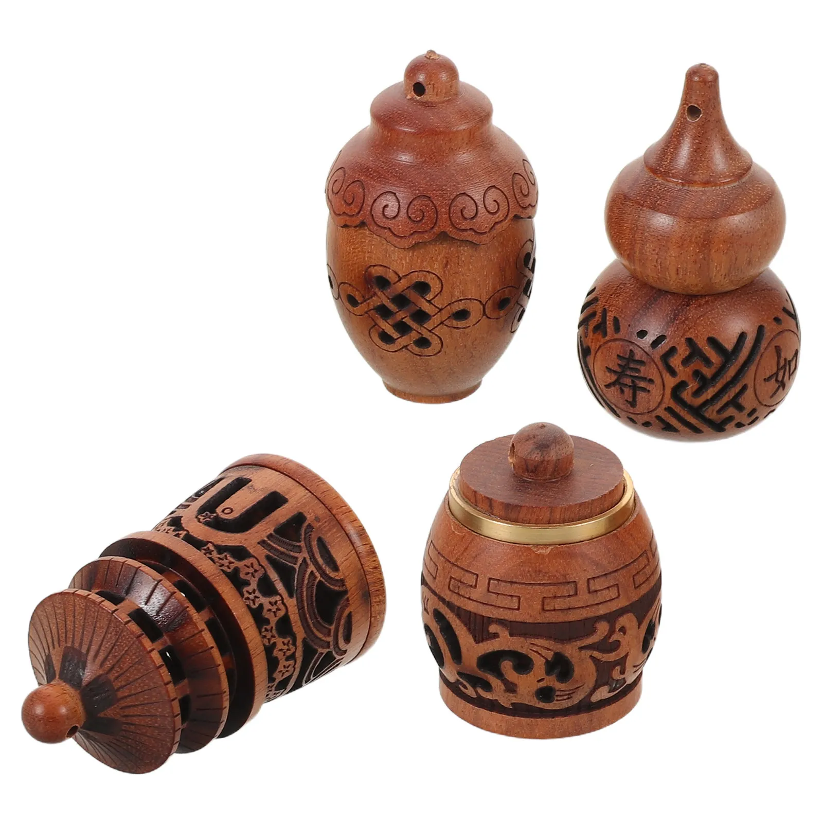 

Набор из 4 деревянных подвесок-диффузоров в форме тыквы, резные, ароматические саше, украшения для автомобиля, ароматизаторы, ароматические саше для автомобиля, аксессуары, шармы