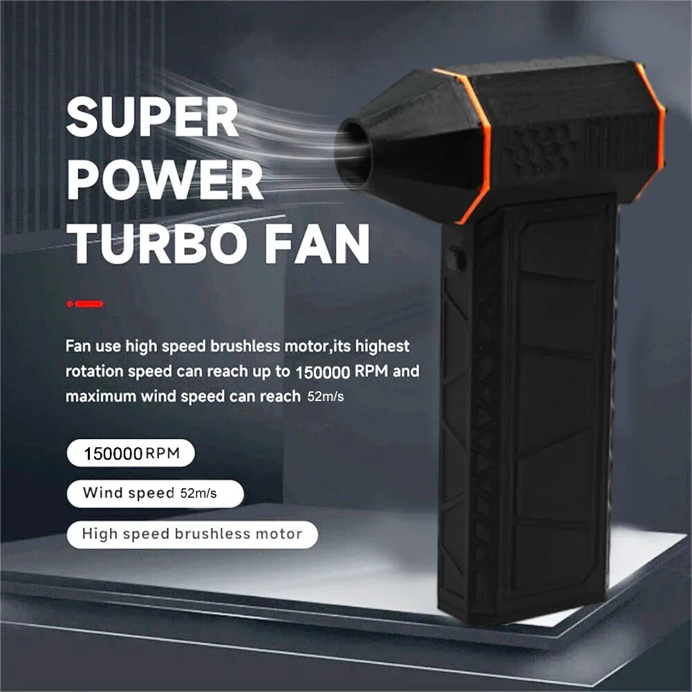 1pc Mini Jet Blower 150000 RPM Compressed Air Duster Electric Jet Fan Super Jet Fan Blower Violent Turbofan For Outdoor Clean