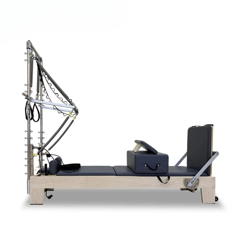 

New Product Maple Wood Pilates Reformer with Half Tower Machine for Yoga Training