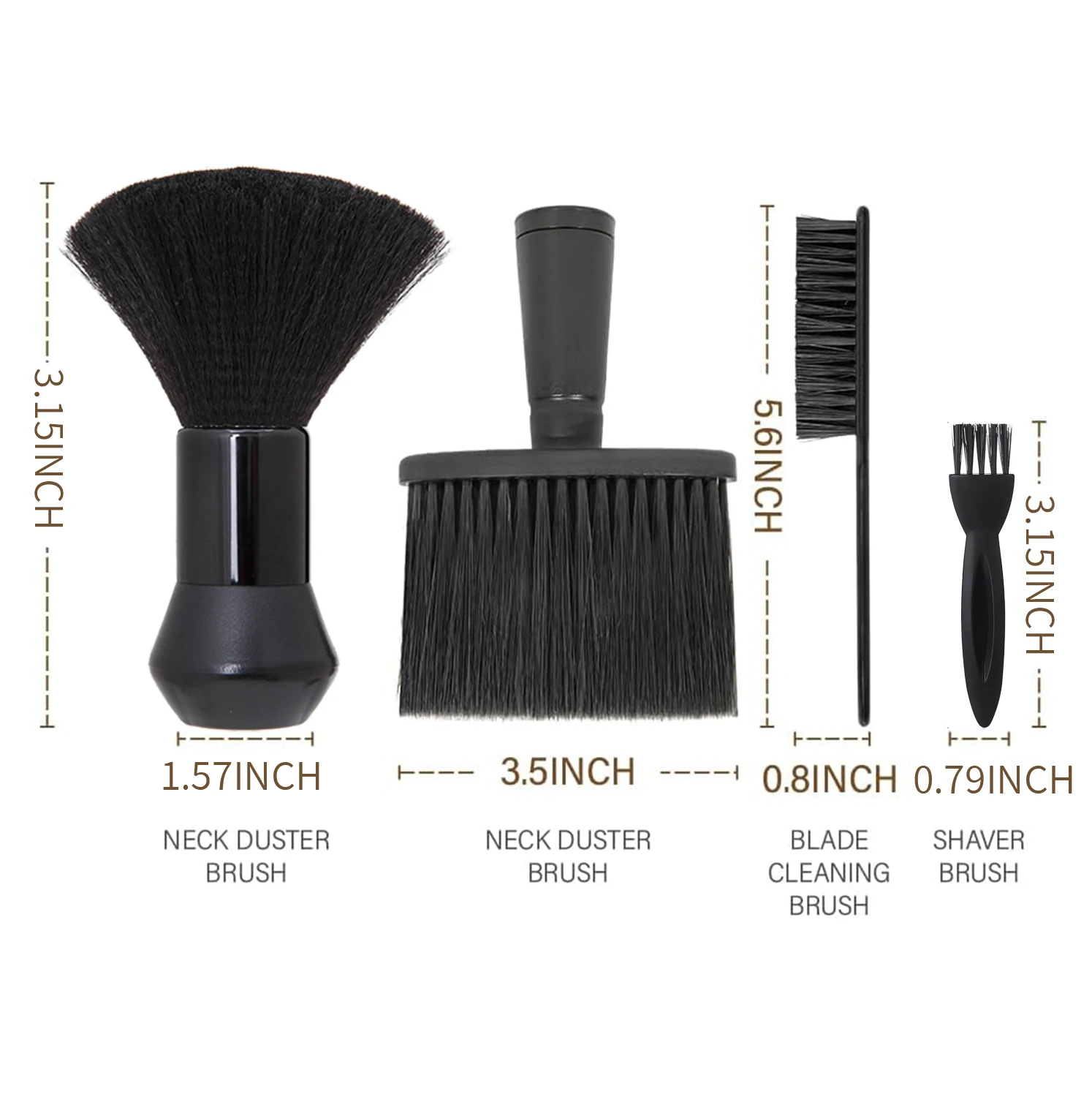 11pcs/15pcs Salon Barber Cloak Set Barber Stylist Cloak with Adjustable Buckle Neck Dust Removal Brush and Comb Barber Shop Tool