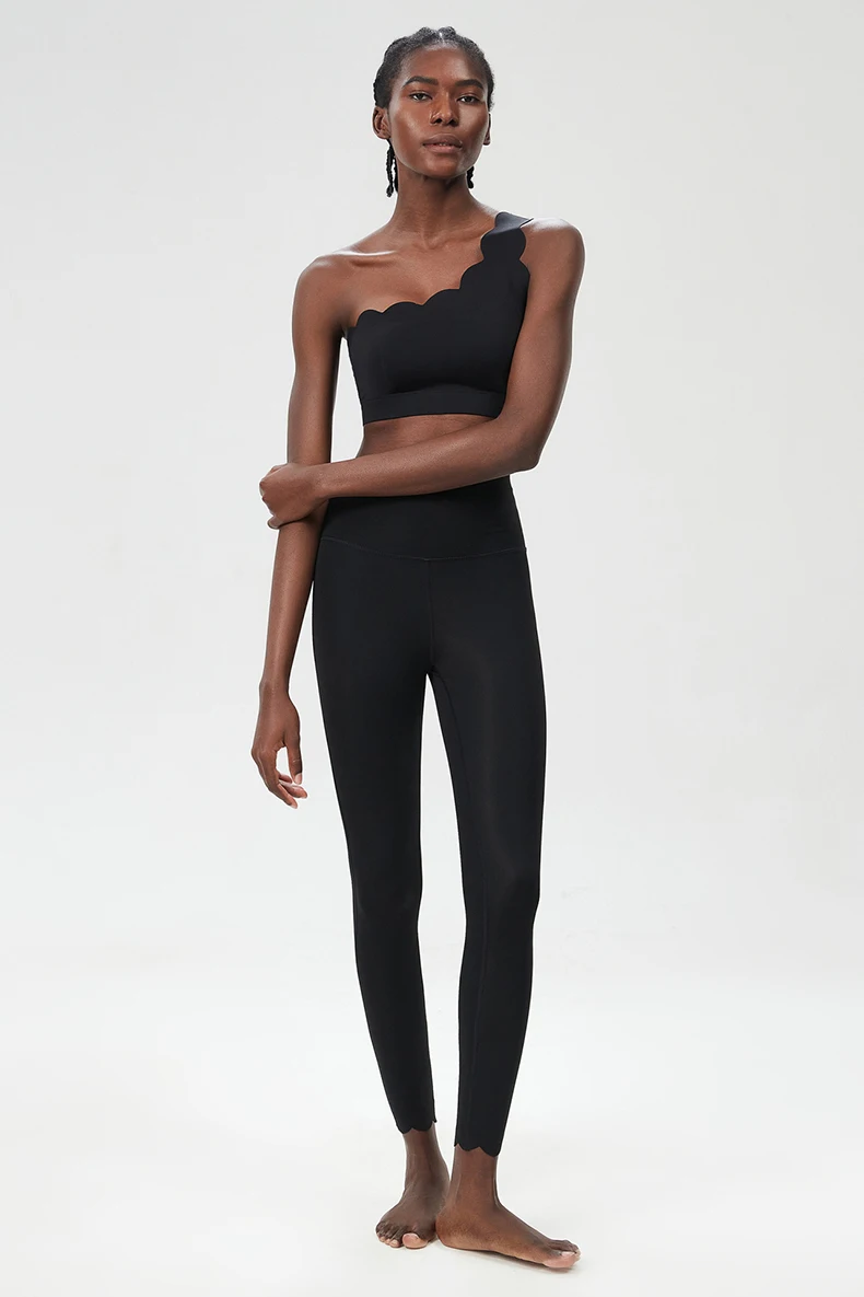 Zweiteiliges Fitness-Yoga-Set für Damen, dehnbar, weich, zum Laufen, Gym-Anzug, atmungsaktiv, schnell trocknend, Sportbekleidung, weiblich, dehnbar, Trainingskleidung – Detail 15