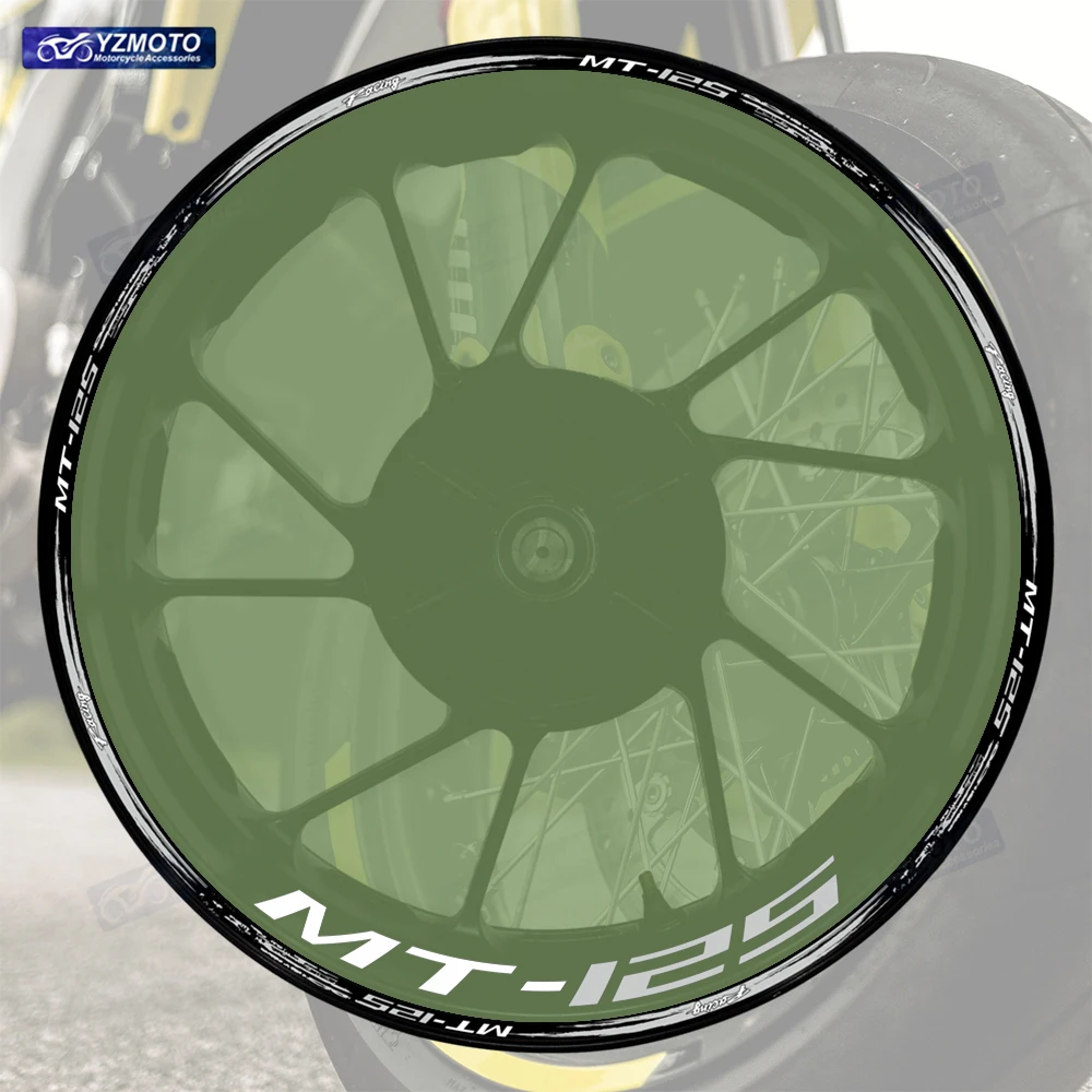 

Аксессуары для мотоциклов, наклейка для MT-125 MT125, передняя и задняя 17-дюймовая наклейка на ступицу колеса, автомобильная светоотражающая лента на обод, декоративные наклейки