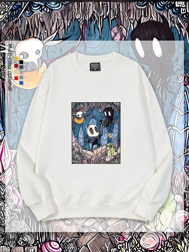 

Collaboration Hollow Knight round Ne Sweatirt Student Faion New Arrival Cotton Blend Comfortable Fit Youth Casual Wear