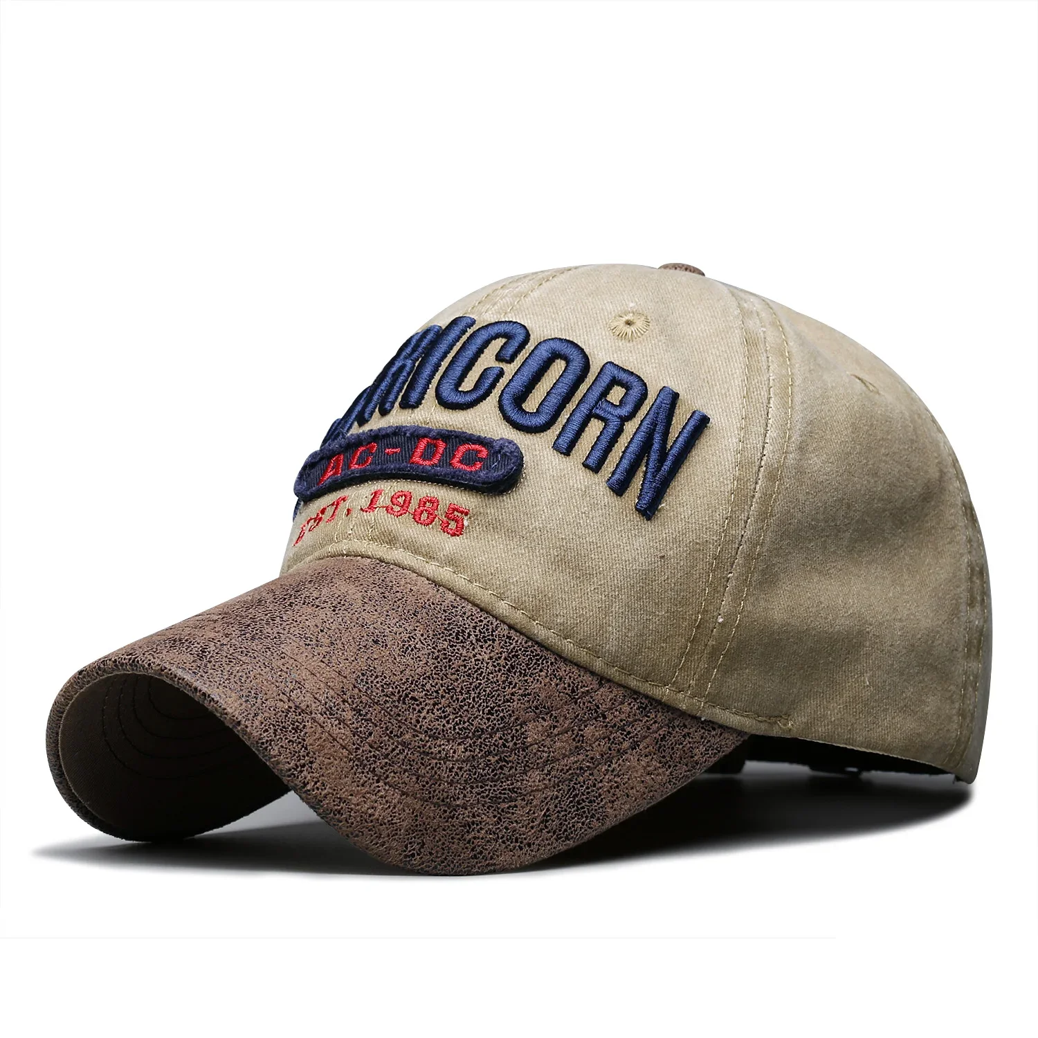 Новый дизайн, всесезонные джинсовые бейсболки для мужчин и женщин, потертые солнцезащитные кепки с изогнутыми полями и буквами, модные уличные кепки-котелки