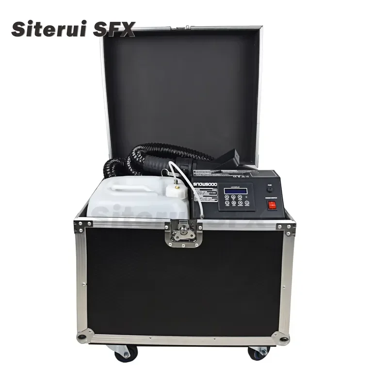 SFX Theater Snow Machine Artificial Waterproof Snowmaker Spraying Snow Stage Large Outdoor 10m Hose Quiet Stainless
