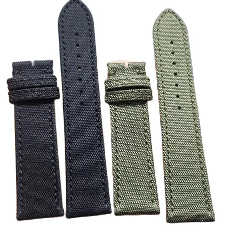 22mm dla Breitling Blackbird Scout mściciel nurkujący morska wilk nylonowy pasek do zegarka brezent Super seria Ocean skórzany pasek