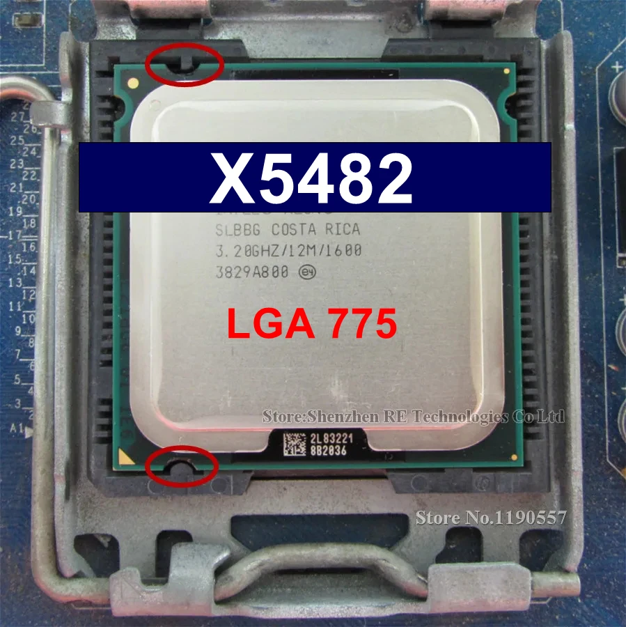 Intel xeon X5482 SLANZ 3.2GHz Processor works on LGA 775