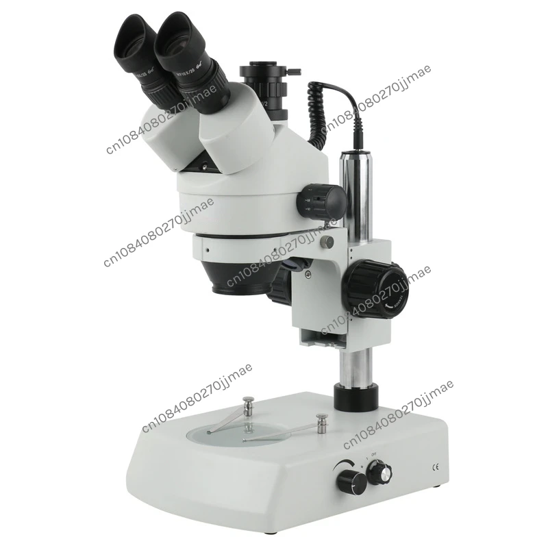 7x-45x Continuous Zoom Trinocular Stereo Microscope up and down Lamp Bracket Mobile Phone Maintenance Inspection Microscope