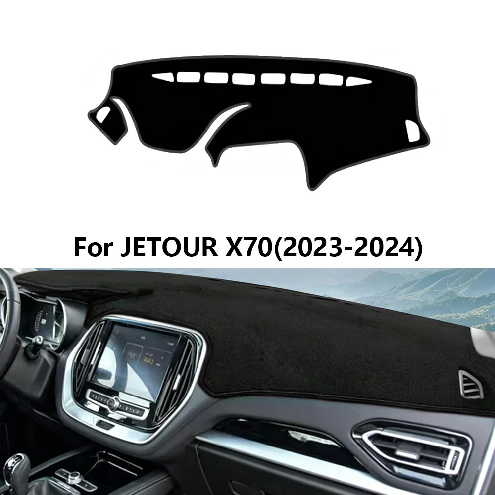 Car Dashboard Cover Pad For JETOUR X70 2023-2024 Sunshade Protector Anti-UV Dash Mats Non-slip Pads Interior