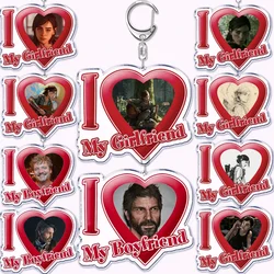 Game The Last of Us I Love My Boyfriend Girlfriend Keychain for Women Joel Ellie Key Chain Ring Keychains Jewelry Fans Gifts