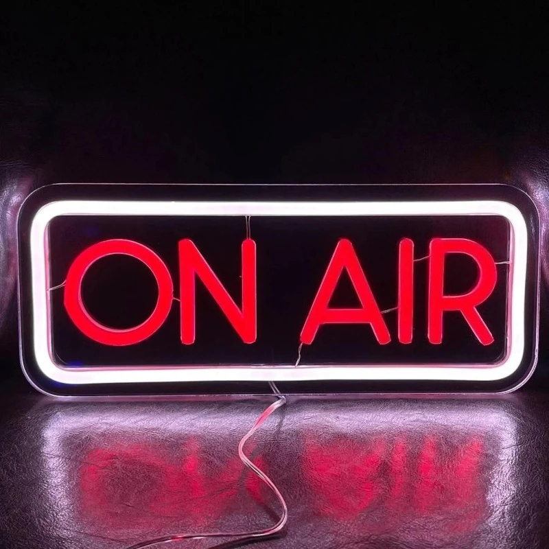 ON AIR Neon Sign, LED Neon Light Signs, USB Powered Neon Light for Podcasts,live Streams,Stadios,Nightclub, Man Cave Bedroom