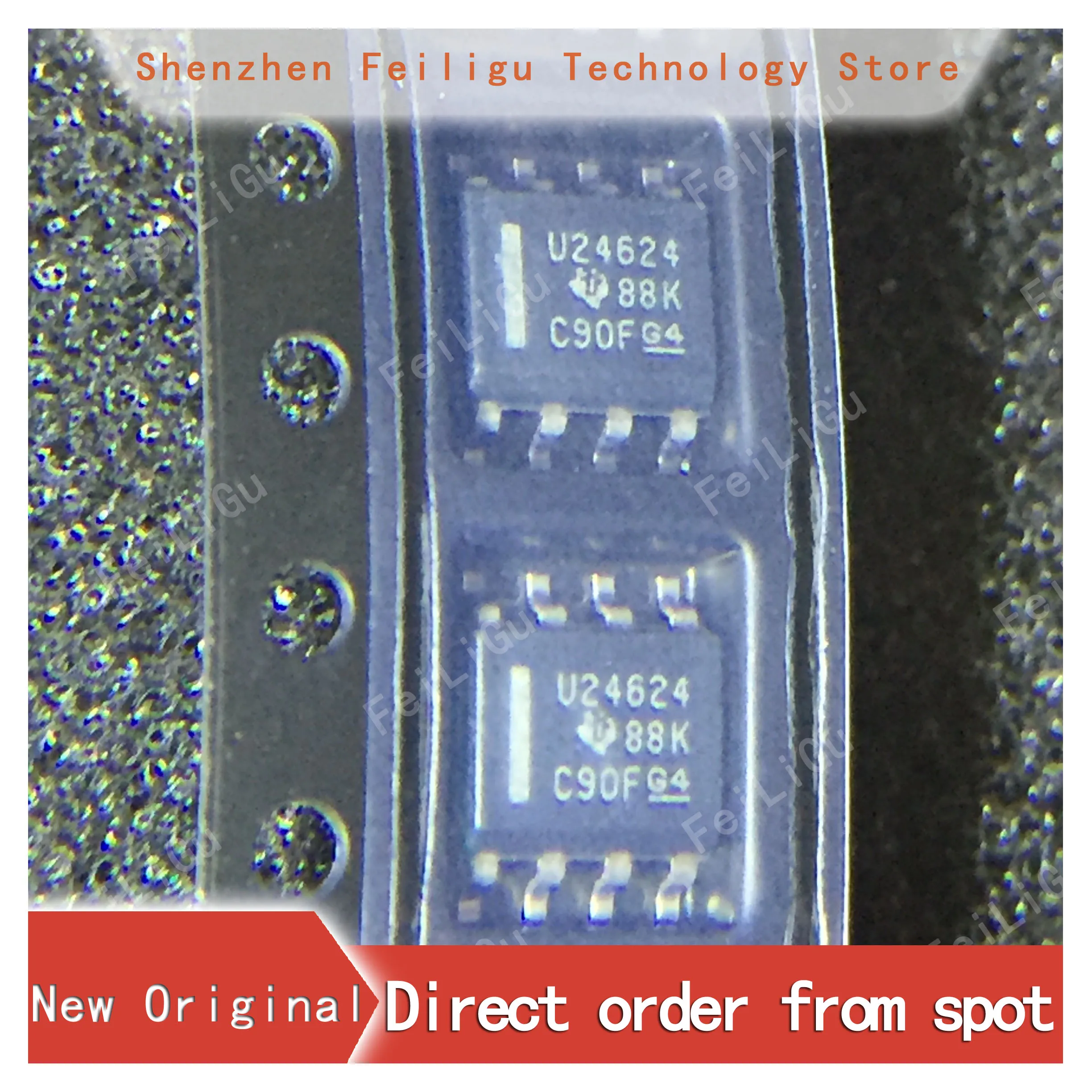 

10/30/50/100PCS 100% New original UCC24624DR UCC24624DT UCC24624D Screen printing:U24624 Package:SOP8 Gate driver chip