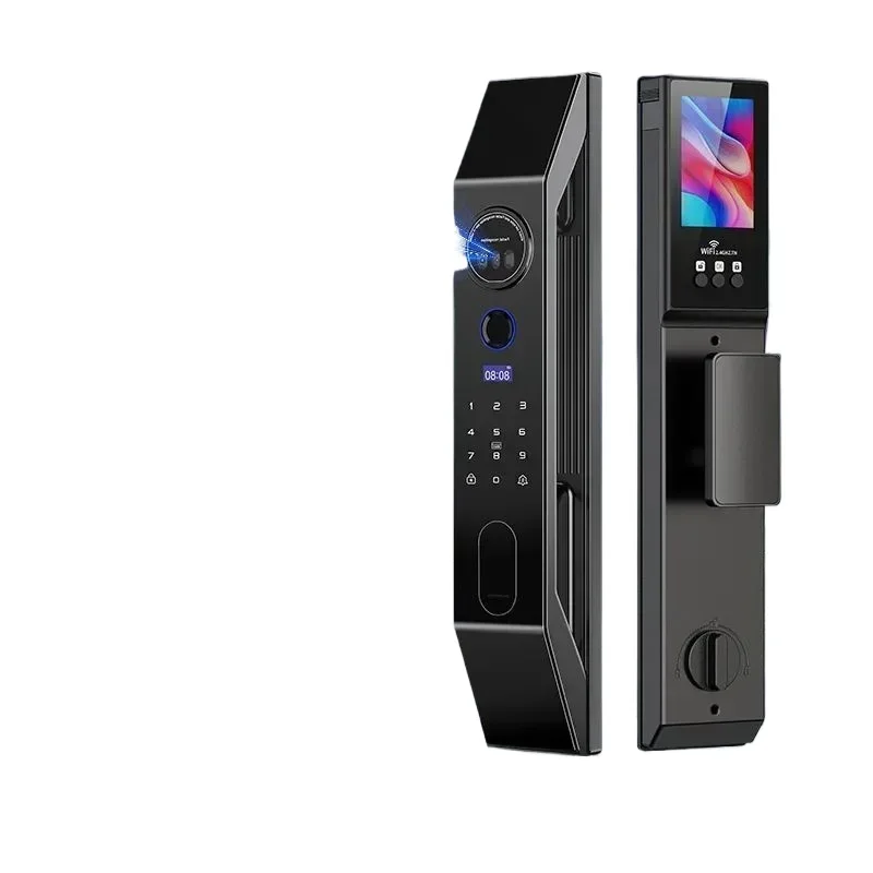 Automatic 3D facial recognition visual cat eye, password lock home security door
