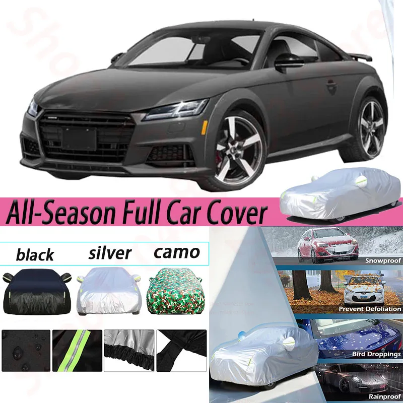 

Full Car Cover For Audi TT TTS 1998-2021 Auto Sun Shade Anti-UV Rain Snow Prevent Outdoor Cover Dustproof