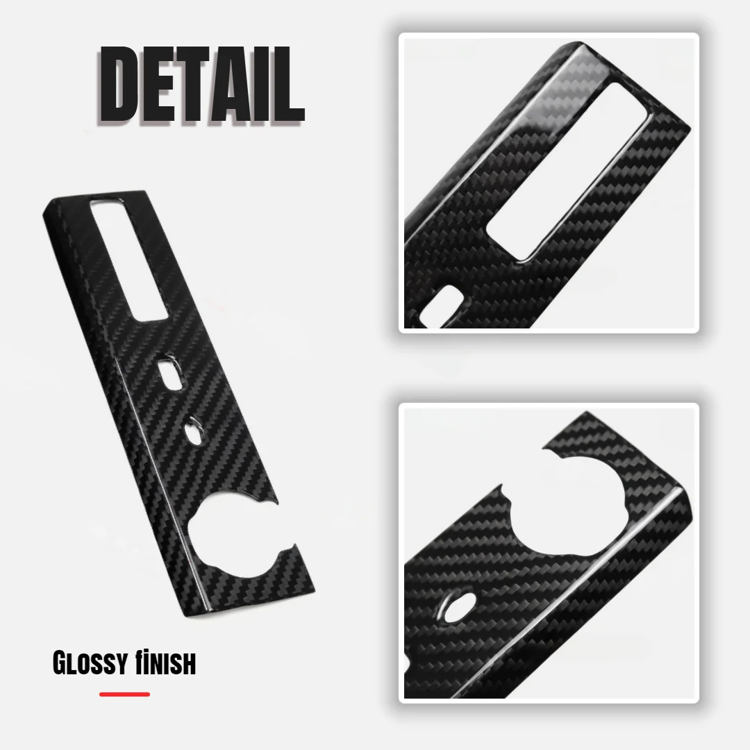 Real Dry Carbon Fiber Center Console Charger Port Panel For 2023+ Acura Integra Type S A-Spec Models Glossy/Matte Car Accessorie