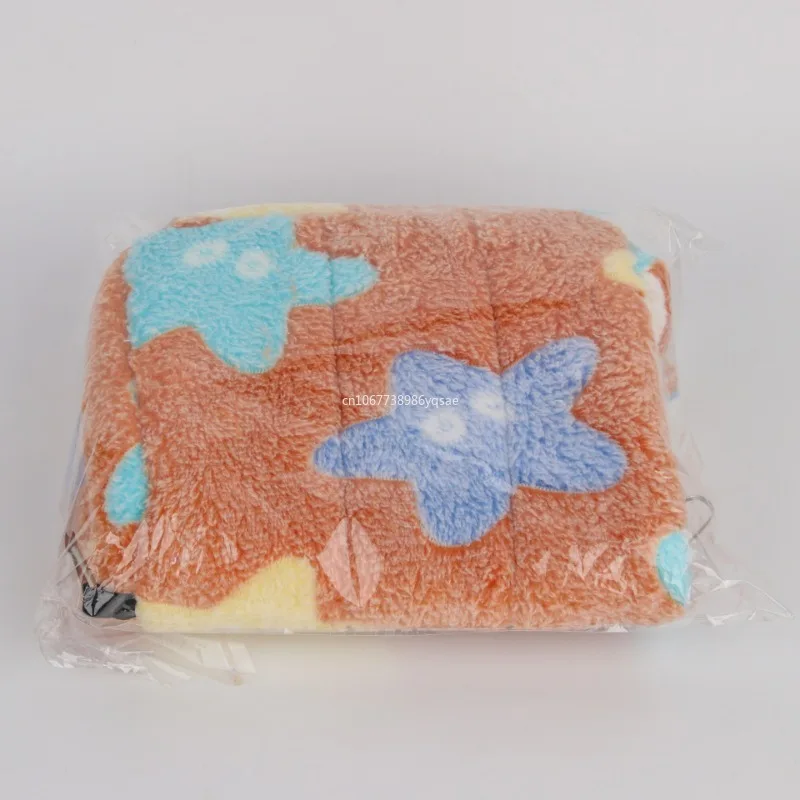 هامستر هاوس سرير ناعم دافئ ومنازل قفص القوارض أرجوحة مطبوعة للفئران القطن خنزير غينيا اكسسوارات الحيوانات الصغيرة همستر #5