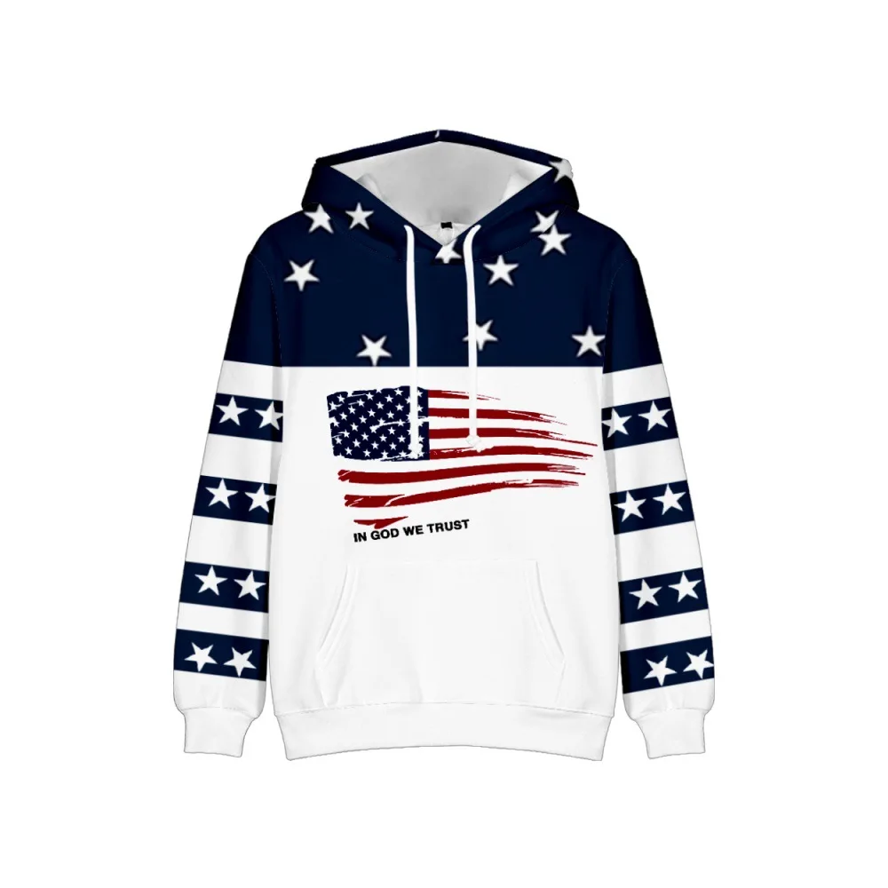 Sweats à capuche US Independence Day pour hommes et femmes, impression 3D, Hip Hop Streetshirt, sweat à capuche, nouveaux vêtements de mode simples