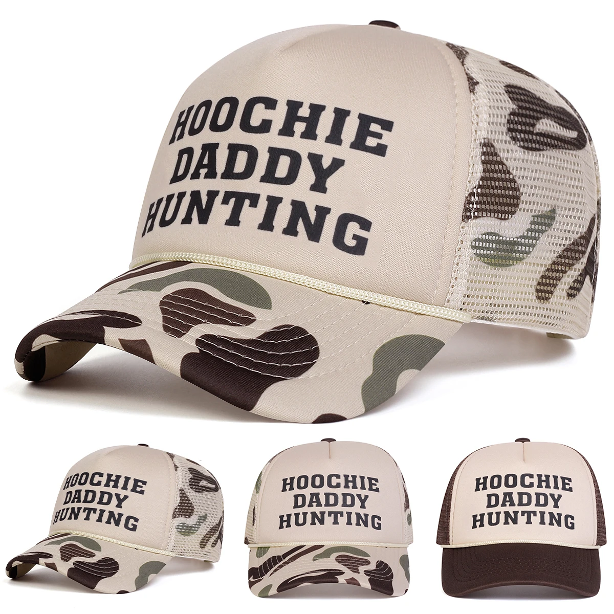 Hunting Outdoor Decor - Topi Jaring Bisbol Bordir Uniseks HOOCHIE