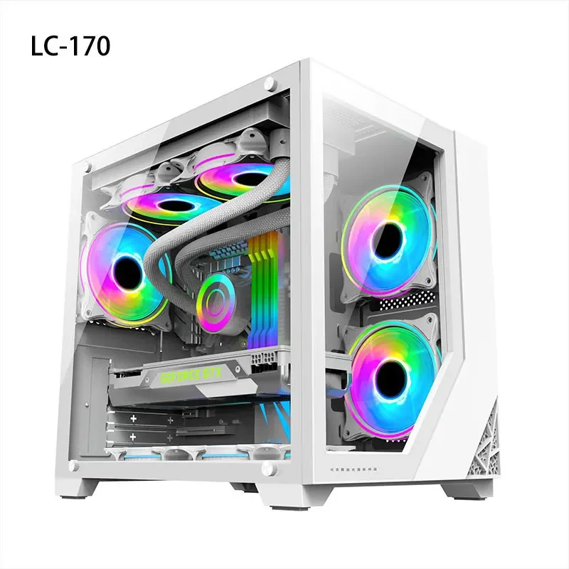 2023 ATX i9 12900k 4090 caja de torre completa para juegos de ordenador caja de pc caja de juegos de vidrio templado para computadora