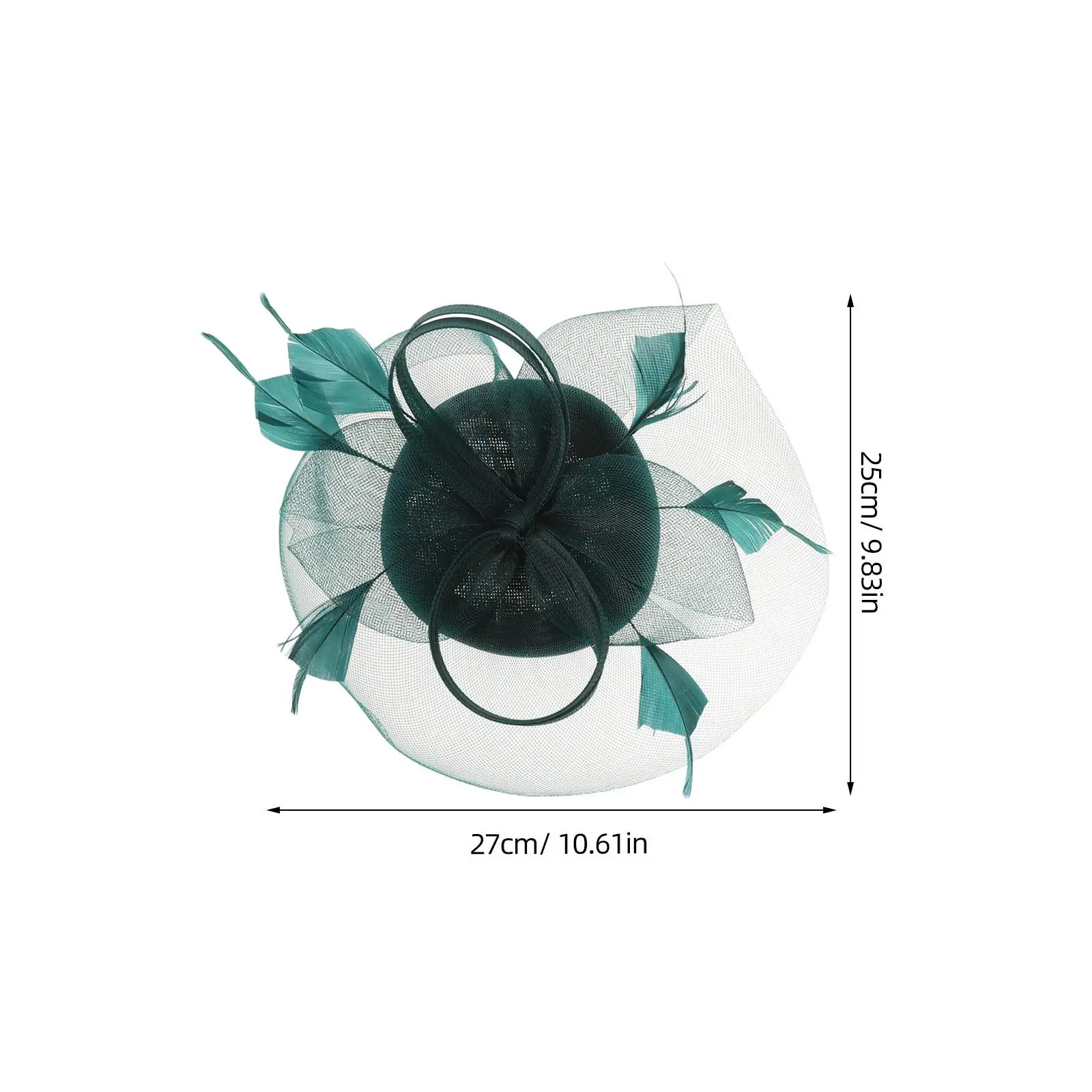 أنيقة المرأة الفاسناتور قبعة الشاش الزفاف حفل زفاف الشاي عقال شبكة بلوم ديكور خفيفة الوزن سحر الزي لهجة