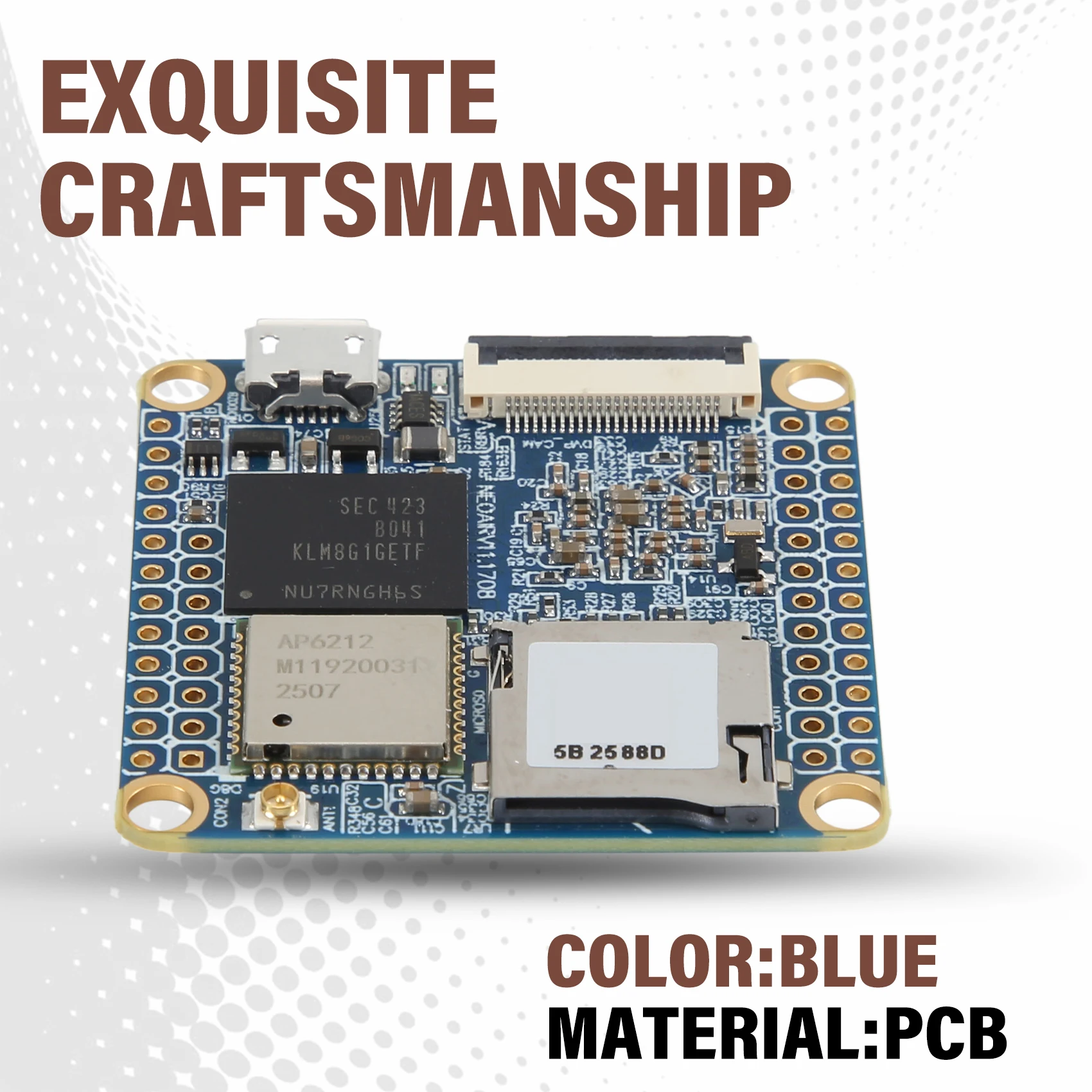 

AT05-1 Set Development Board Iot Development Board 512Mb RAM Wifi & Bluetooth 8Gb Emmc Allwinner H3 Quad-Core Cortex-A7 Ubuntuco