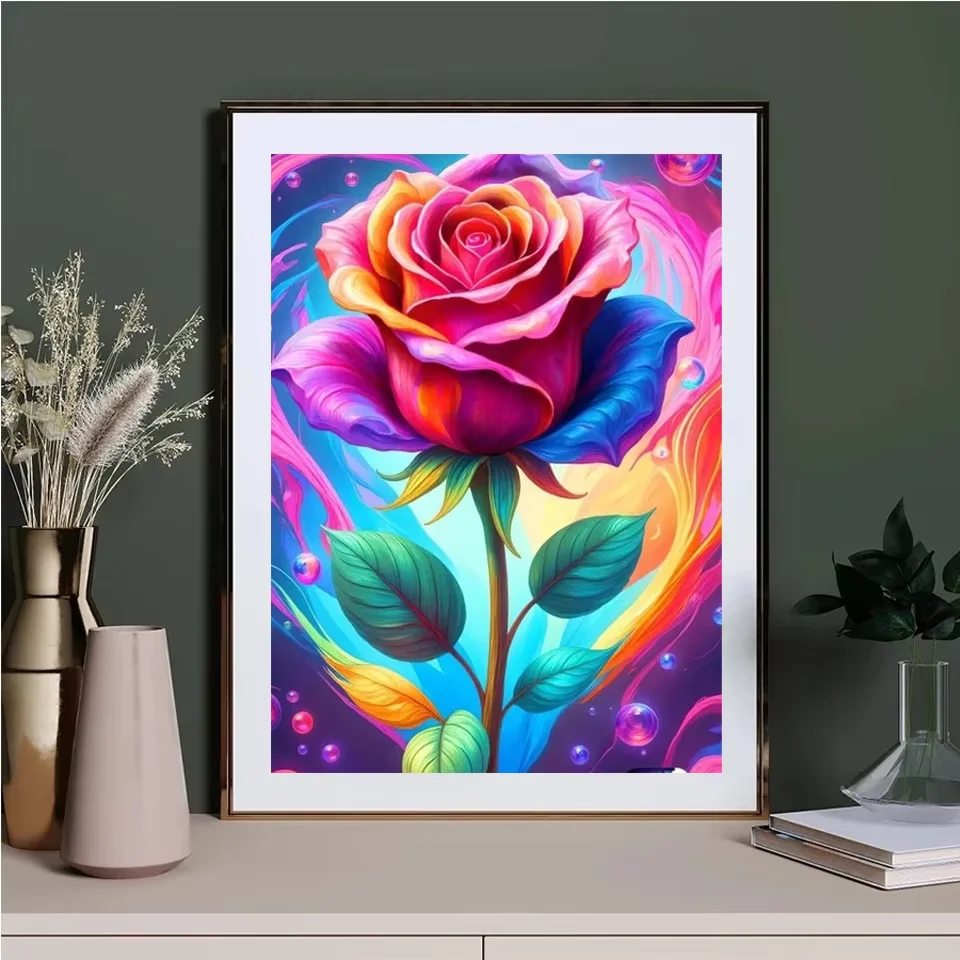 DIY 다이아몬드 페인팅 화려한 장미 나비 풀 스퀘어/ - Resin Art For Rose 리뷰 및 가격