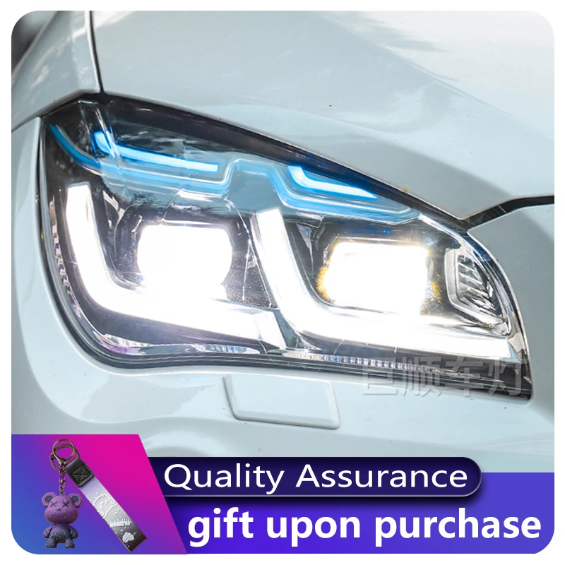 BMW X1 E84 F49 2010-2015 용 헤드라이트, 전면 램프, 풀 LED DRL 타입 조립, 자동차 액세서리, 새로운 스타일