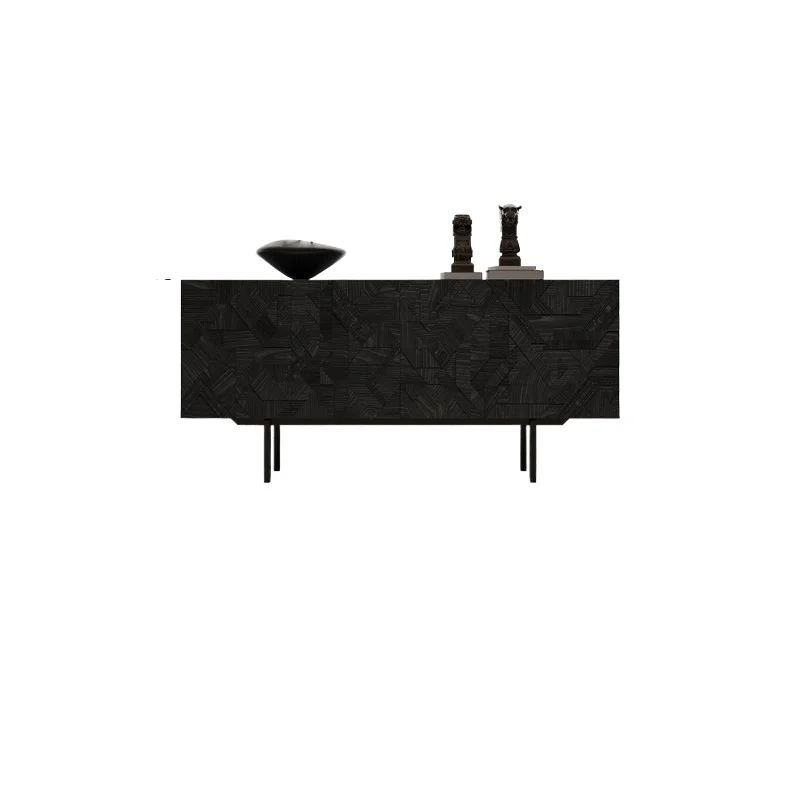 

Living room wall decoration locker antique solid wood carving villa storage porch Italian light luxury dining side cabinet