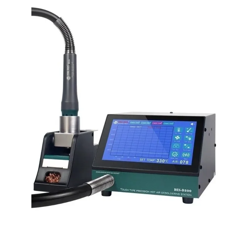 7-Inch touch precision hot air gun dismantling and welding table constant temperature programming temperature regulation