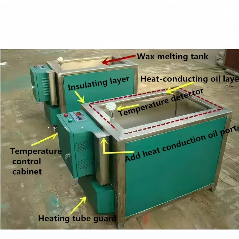 100kg industrial electric melted paraffin wax melting pot machine