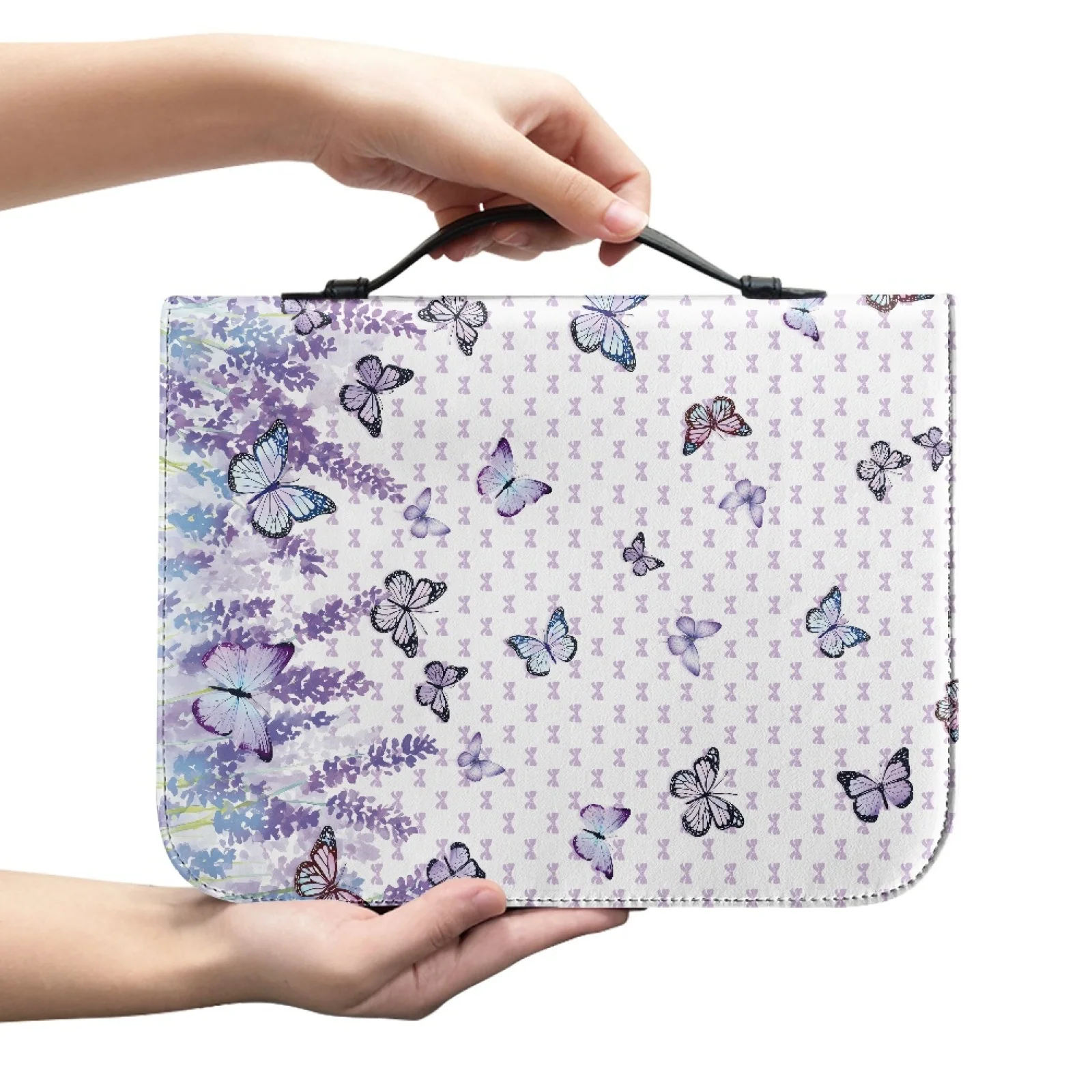 PENSTROLL Bible Cover Case Large Capacity Bible Book Covers for Church Men Butterfly Flower 2026 Collection
