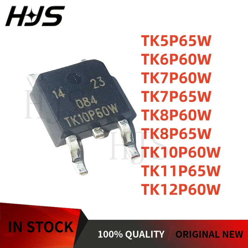 10pcs TK5P65W TK6P60W TK7P60W TK7P65W TK8P60W TK8P65W TK10P60W TK11P65W TK12P60W TO-252 Chips Transistors
