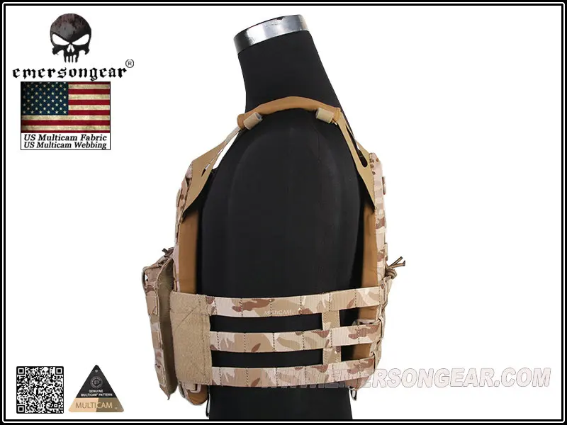 Emersongear-JPC Tactical Jumper Carrier Vest, Simplified Version, Combat Multicam Carrier, EM7344