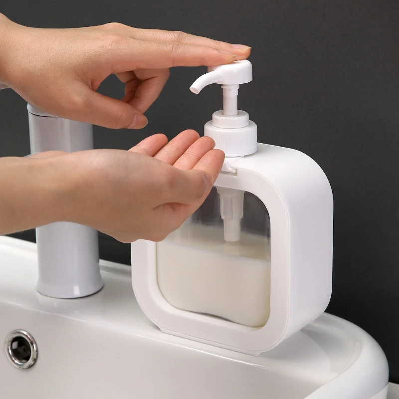 300/500ML Liquid Soap Dispenser Empty Pump Shampoo Bottle Dish Soap Container Bathroom Shower Gel Laundry Liquid Storage Bottle