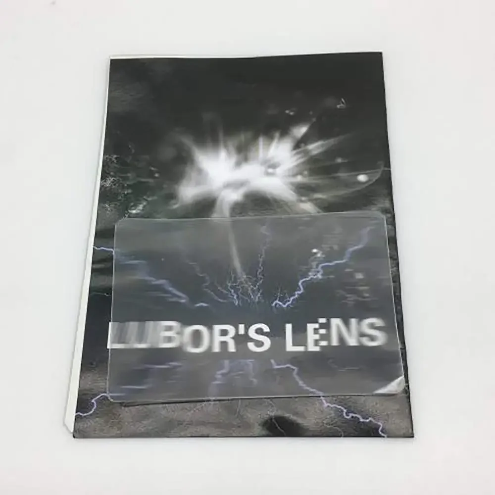 10szt LUBORS LENS Card Perspective Distortion Close Up Street Magic Tricks Kids Tricky Gimmick Easy To Do for Beginner