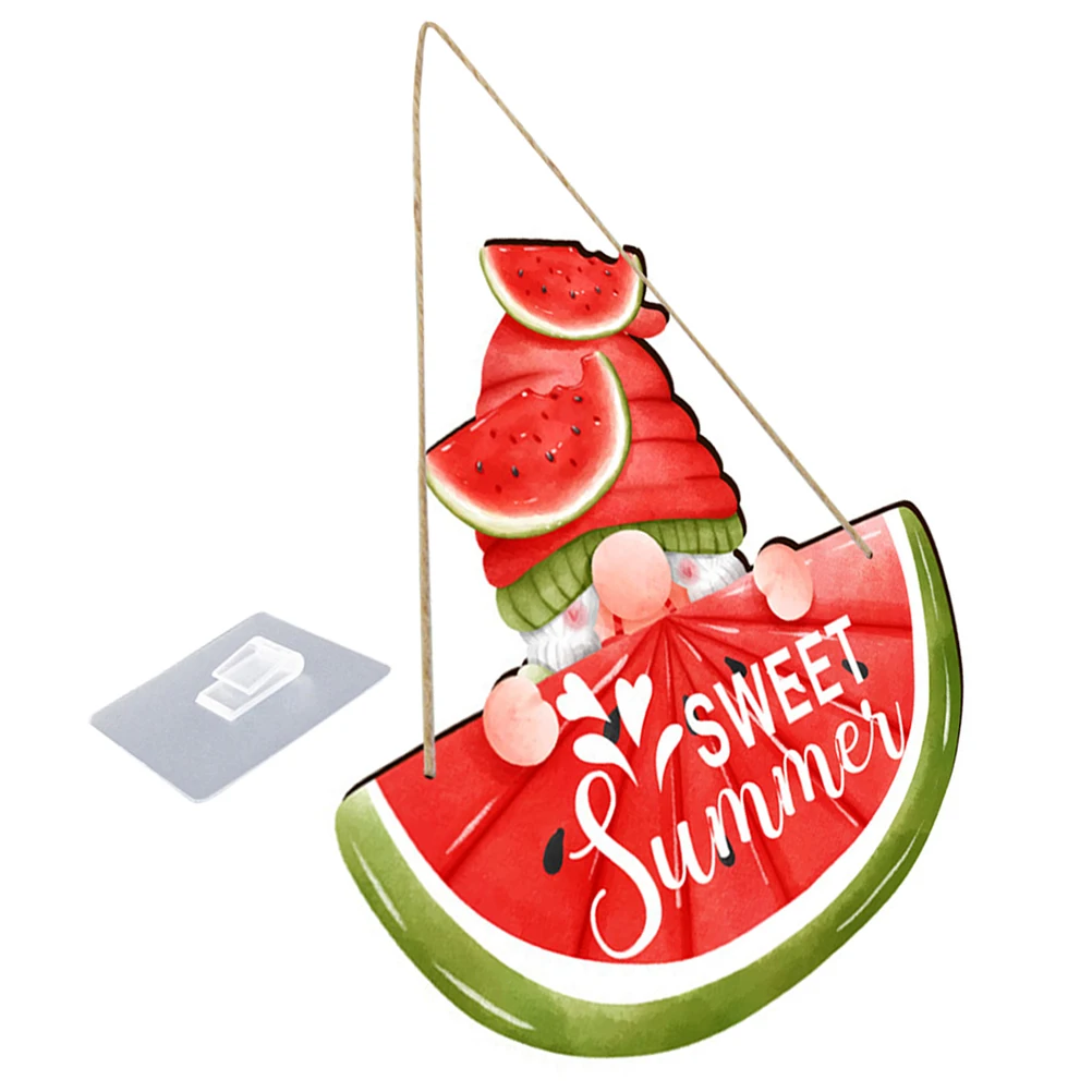 

Watermelon Welcome Wooden Hanging Sign Front Door Summer Rustic Summer Porch Decor Decor Beach Style Wood naments