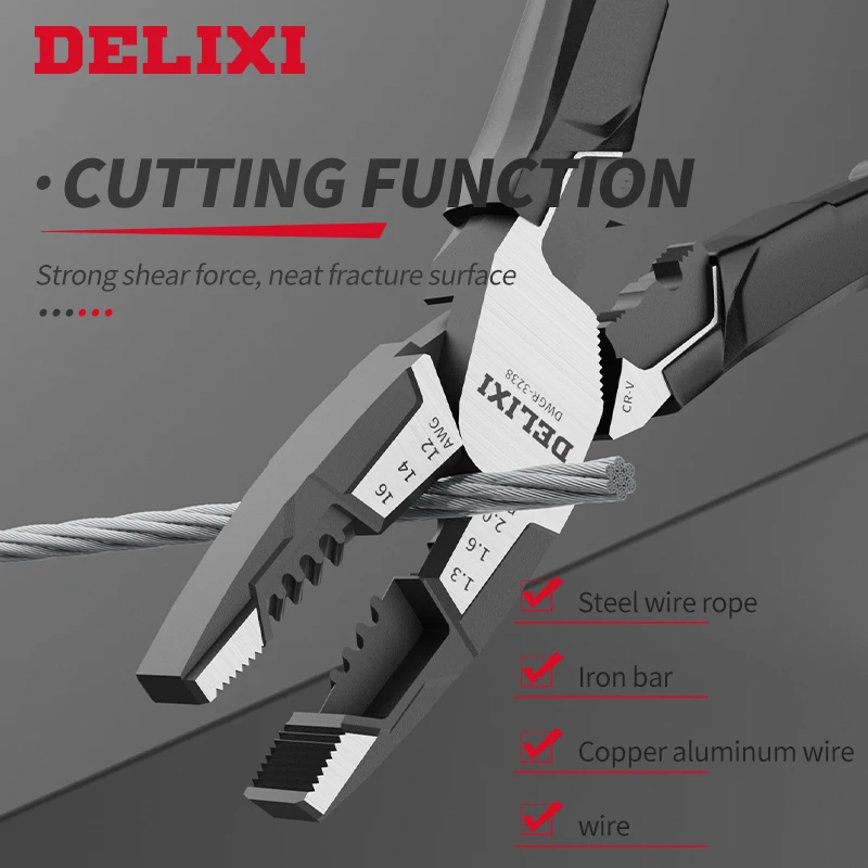 All-In-One Multifunction Pliers Collection - Heavy-Duty Wire Cutters, Universal Locking Pliers & Electrician\'s Specialty Tools F