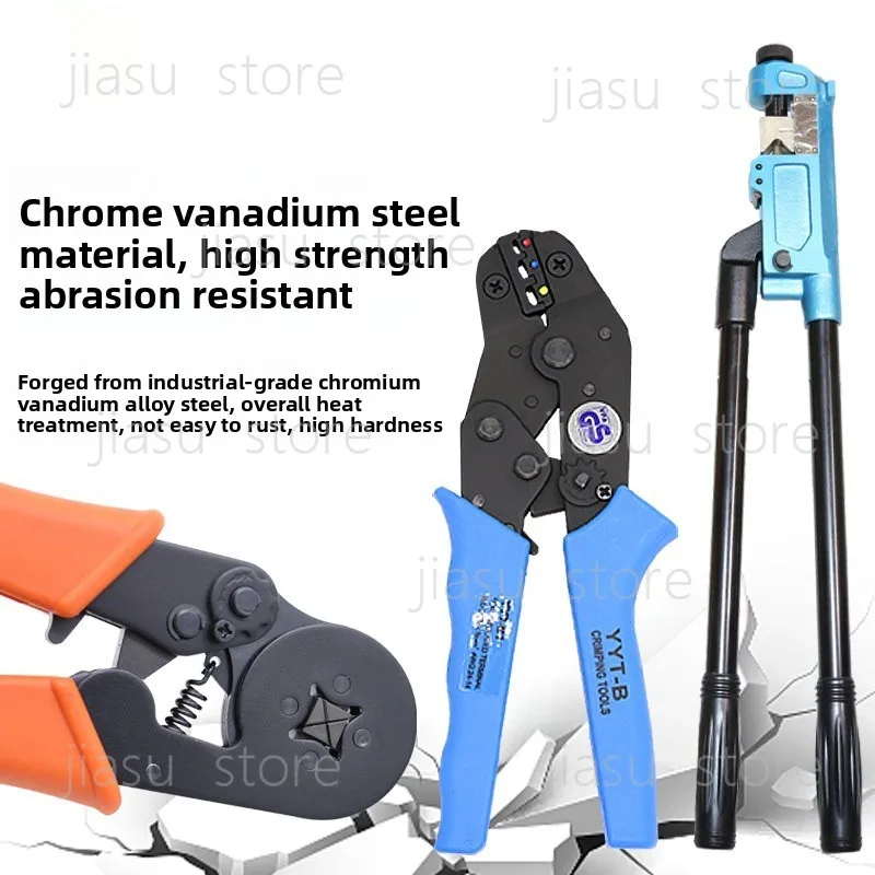 Multifunctional Ratchet Crimping Pliers, Labor‑Saving Mechanical Terminal Crimper for Electrician Wiring Work