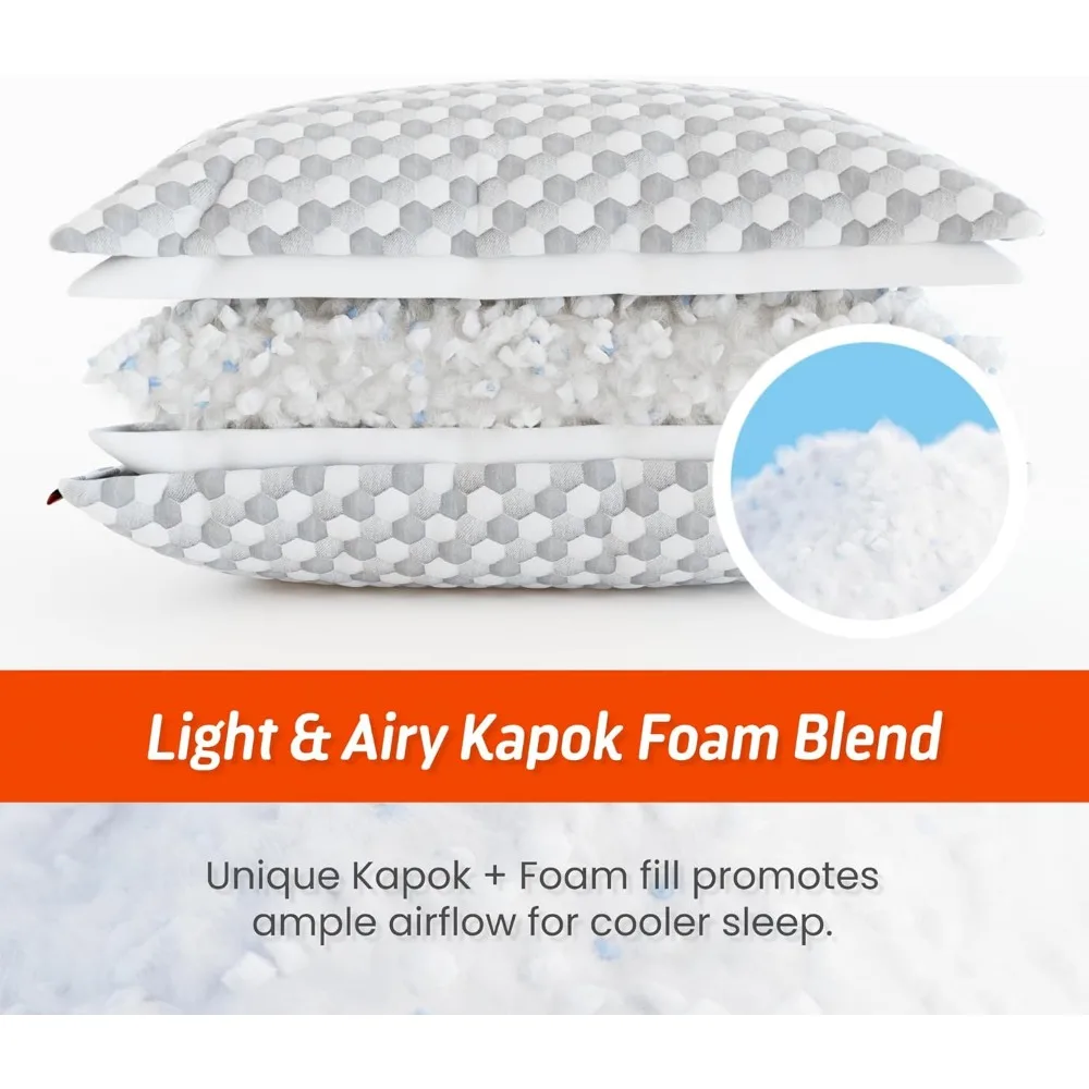 وسادة كابوك تبريد فاخرة من ليلى سليب - مقاس كوين، دعم قابل للتعديل للرأس والرقبة