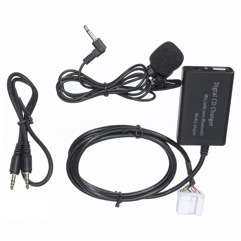 Car Interface Wireless Bluetooth-compatible Music Hands-Free Adapter Auxiliary Line Aux  Receiver for Honda-Accord